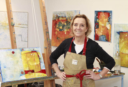 Sossa in her studio